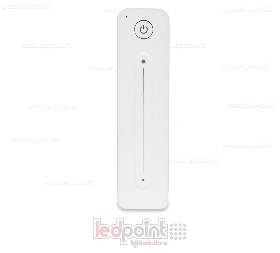 Télécommande monochromatique avec curseur tactile, zone unique, blanc avec aimant à l'arrière, RF2.4G