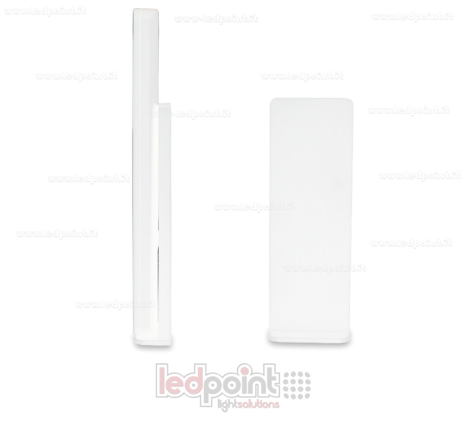 Télécommande monochromatique avec curseur tactile, zone unique, blanc avec aimant à l'arrière, RF2.4G