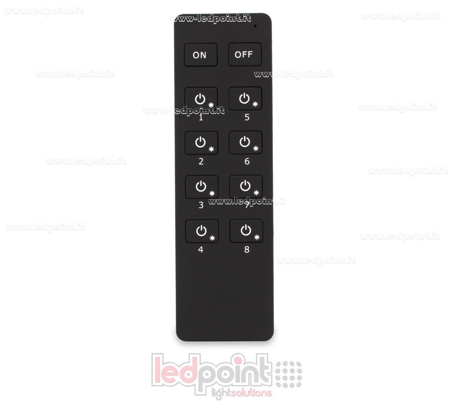 Télécommande monochrome 8 zones RF2.4G