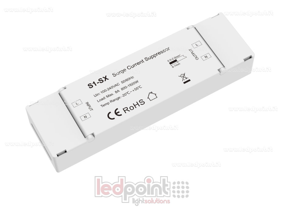 Compensateur Anti-scintillement (Filtre), 100-240V, 1ch*8A Compensateur Anti-scintillement (Filtre), 100-240V, 1ch*8A