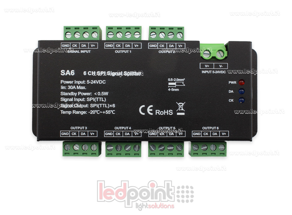 Répartiteur de signal SPI à 6 voies Répartiteur de signal SPI à 6 voies