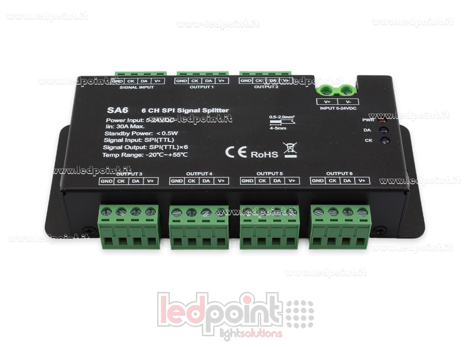 Répartiteur de signal SPI à 6 voies Répartiteur de signal SPI à 6 voies