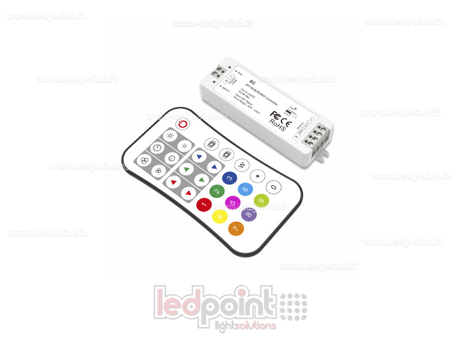 Kit télécommande + récepteur contrôleur SPI, 5-24 V RF 2,4 G Kit télécommande + récepteur contrôleur SPI, 5-24 V RF 2,4 G