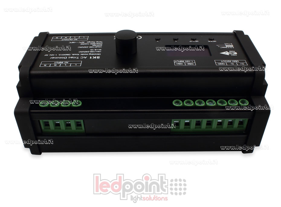 Triac AC DMX512 décodeur, 1 canaux 6A, pour rail DIN Triac AC DMX512 décodeur, 1 canaux 6A, pour rail DIN