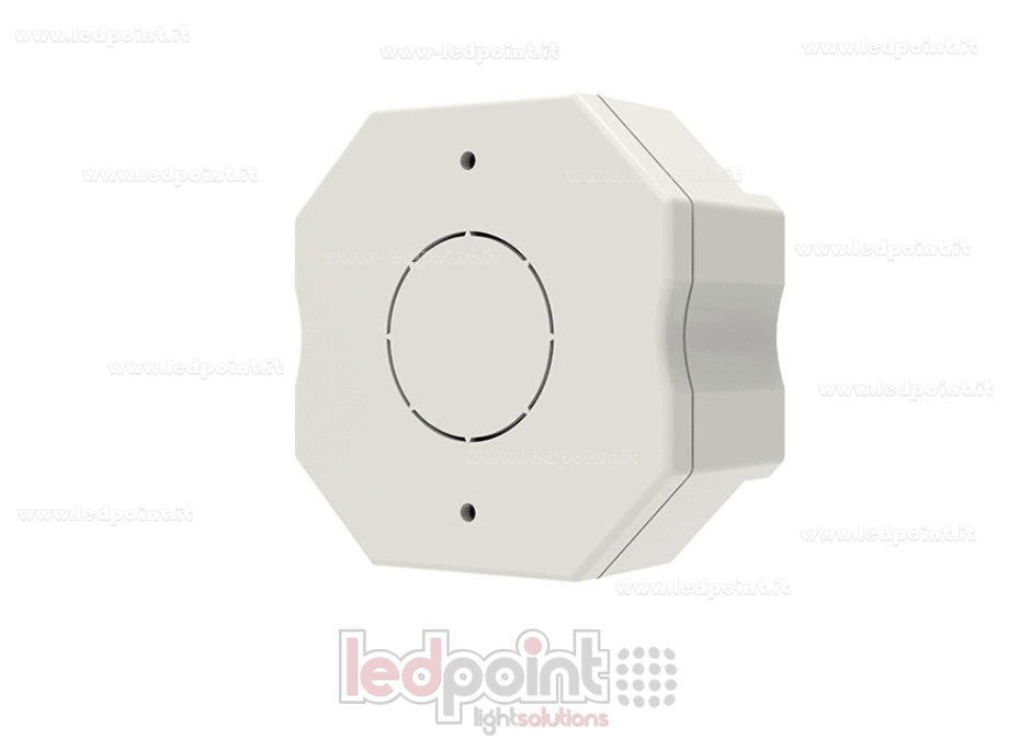 Récepteur variateur Zigbee & RF pour boîte de dérivation murale, monochrome avec bouton, 1CH6A/9A, 12-48VDC, RF 2,4G
