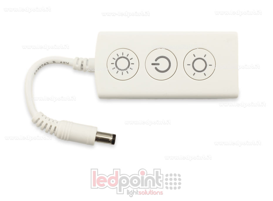Récepteur variateur monochrome avec 3 boutons 5/24V, 1ch*5A, RF 2.4G Récepteur variateur monochrome avec 3 boutons 5/24V, 1ch*5A, RF 2.4G