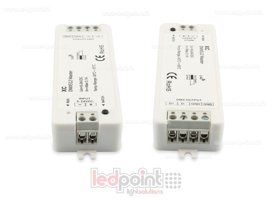 Recepteur contrôleur master DMX RGBW, RF 2.4G Recepteur contrôleur master DMX RGBW, RF 2.4G