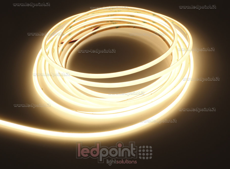 Ruban led COB 24V IP67 3000K 480led/m