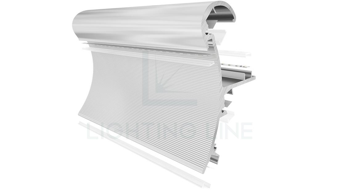 Profilé en aluminium pour rubans led PR-HR01-0203-W5.5
