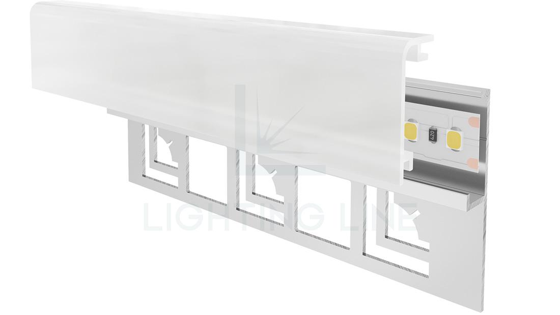 Profilé en aluminium pour rubans led PR-TI02-10-S3 Profilé en aluminium pour rubans led PR-TI02-10-S3