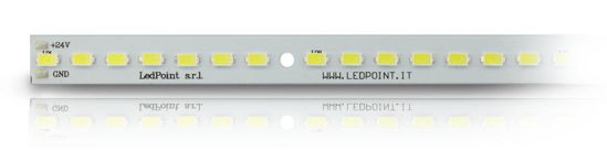 Image de Barre led en aluminium avec 56 Led, blanc froid 6000-6500K, 5730 Honglitronic LED, 0.96 A max