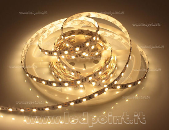 Image de Ruban led Blanc chaud 5m 2600-2800K 60leds/m Honglitronic 5050 12V