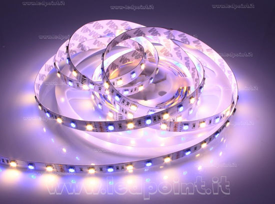 Image de Ruban led 5m RGB + Blanc chaud 2600K 5050 300 led (60led/m) Honglitronic