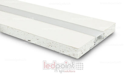 Agrandir l'image de Profilé en aluminium avec placoplâtre 44x12mm, 2 mètres Image de Profilé en aluminium avec placoplâtre 44x12mm, 2 mètres