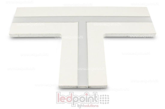 Image de Raccord à T pour profil en aluminium avec placoplâtre 44x12mm