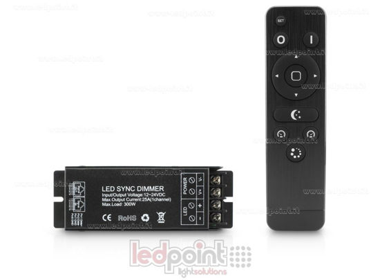 Image de Variateur avec RF 433 MHz, 12/24V, 1ch*25A