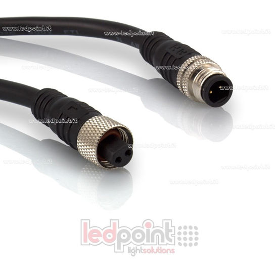 Image de Connecteur imperméable IP66 pour ruban mono couleur, 2 pins,  22-20 AWG