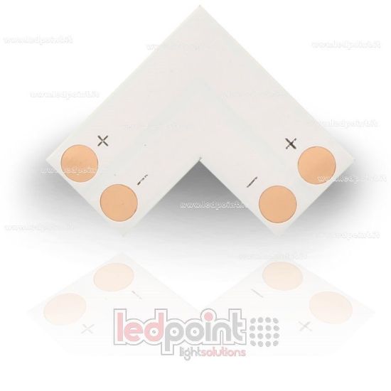 Image de Joint à souder à “L” pour 2835 et 3528 rubans led monochromes (PCB 8mm)