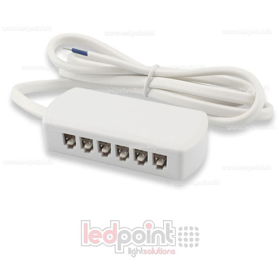 Image de Prise rapide multiple à 12 sorties petites avec câble d'alimentation, max 24V/3A