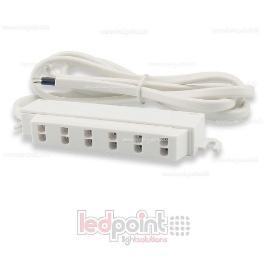 Image de Prise rapide multiple à 6 sorties grandes avec câble d'alimentation, max 30V/10A (3A par sortie)