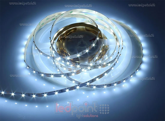 Image de Ruban led Blanc froid 5m 6000-6500K 60leds/m 3528 12V 4,8W/m