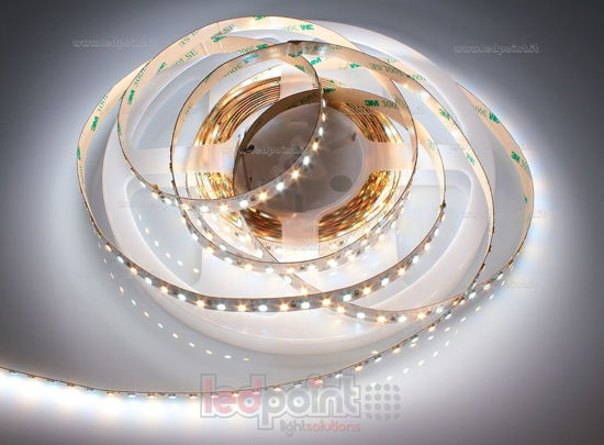Image de Ruban LED CCT (blanc bicolore chaud+froid) 5m 2600-6500K 120leds/m Honglitronic 2835 24V 14,4W/m
