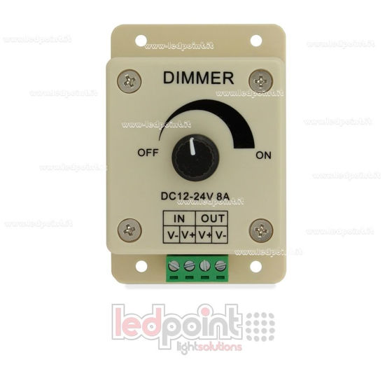 Image de Variateur manuel pour rubans Led , 12~24V 8A
