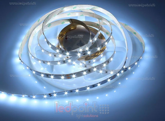 Image de Ruban led blanc froid 5m 5700-6000K 60leds/m Honglitronic 2835 24V 14,4W/m