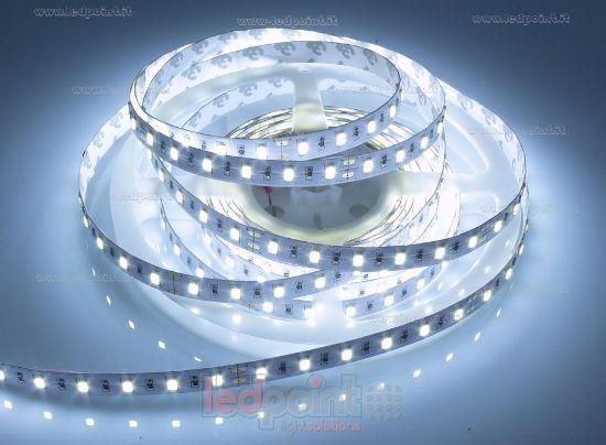 Image de Ruban led blanc froid 5m 6000-6500K 60leds/m Honglitronic 5730 24V 18W/m
