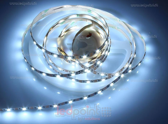 Image de Ruban led blanc froid 3m 6000-6500K 60leds/m Honglitronic 2835 5V 5,5W/m, PCB 5mm