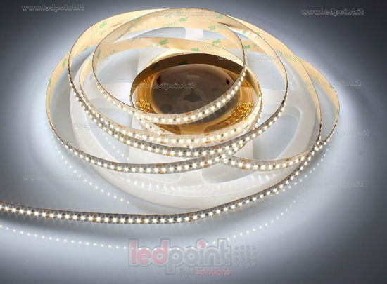 Image de Ruban led blanc 5m 4000-4250K 204leds/m Honglitronic 3014 24V 19,2W/m