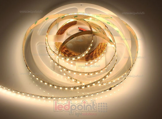 Image de Ruban Led Blanc chaud 5m 2900-3000K 120leds/m Honglitronic 2835 24V 14,4W/m