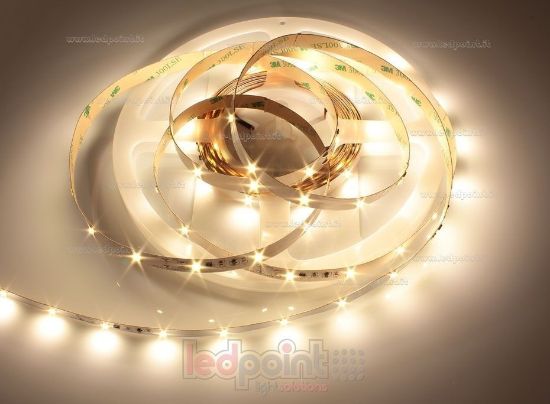 Image de Ruban led Blanc chaud 1m 2900-3000K 36leds/m Honglitronic 2835 24V 8,6W/m avec stabilisateur de courant