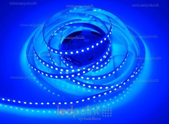 Image de Ruban led Bleu 5m 120leds/m 2835 24V 24W/m