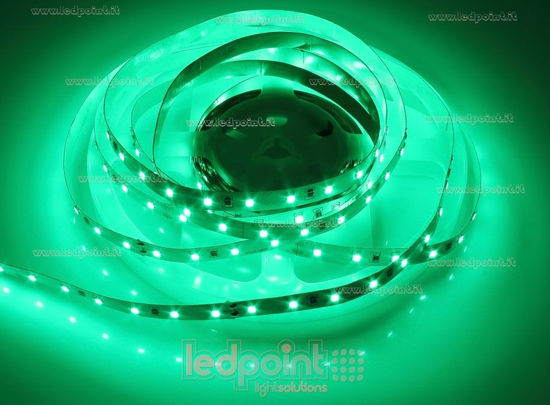 Image de Ruban led 5m vert 60leds/m 2835 24V 14,4W/m