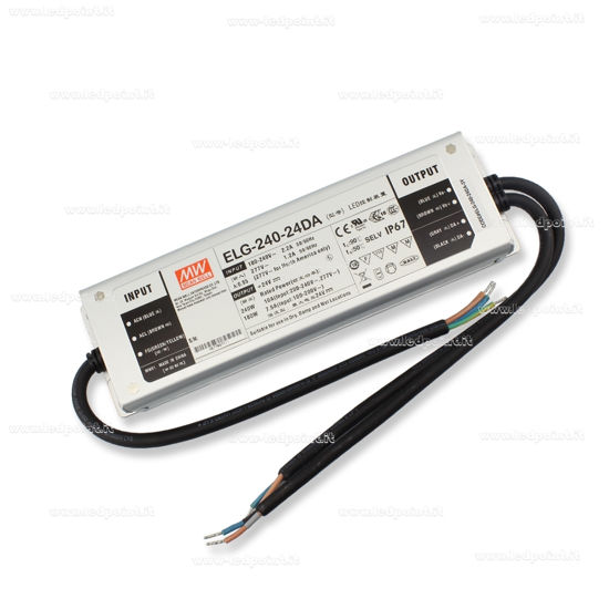 Image de Transformateur 240W 24V avec  entrée (DALI) IP67 Mean Well