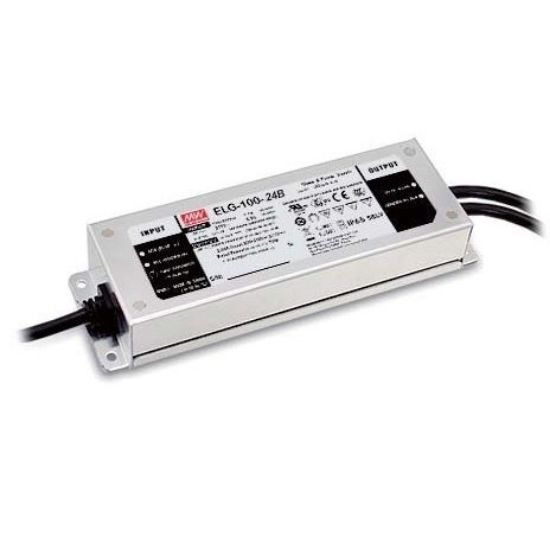 Image de Transformateur 100W 24V IP67 avec entrée (0~10Vdc, PWM ou résistance) IP67 Mean Well