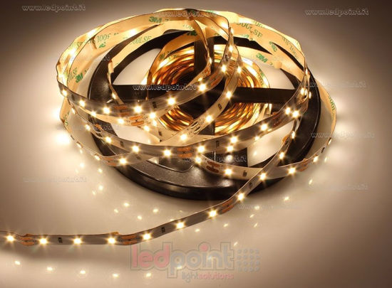Image de Ruban led Blanc chaud 5m 2900-3100K 2835 60led/m 12V 4,8W/m