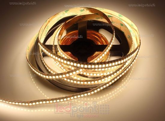 Image de Ruban led blanc chaud 5m 2900-3100K 240leds/m 2835 24V 19,2W/m