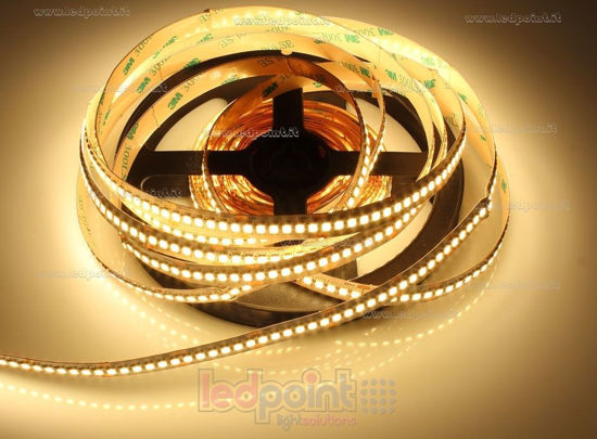 Image de Ruban led blanc chaud 5m 2600-2800K 240leds/m 2835 24V 19,2W/m