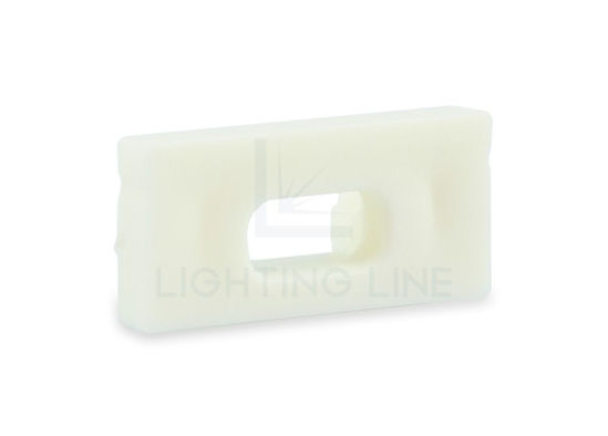 Image de Embout blanc avec trou pour câble d'alimentation pour profil en aluminium SL08-03