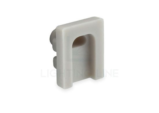 Image de Embout en silicone gris pour profilé en aluminium SL03-02 et RE09-02