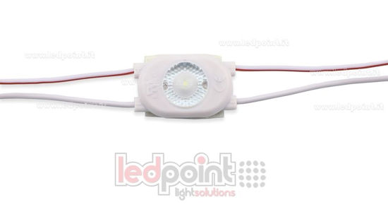 Image de Module led 2835, 0,5W 12V, blanc froid 6000-6500K, IP65 avec lentille 165°