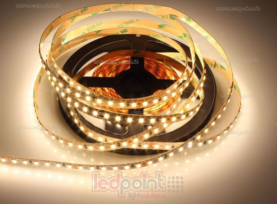 Image de Ruban led blanc chaud 5m 2900-3100K 120leds/m 2835 24V 9,6W/m