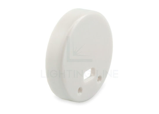 Image de Embout gris en plastique avec passe-câble pour profilé rond NE01-14 et NE02-15