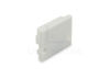 Image de Embout gris en plastique avec passe-câble pour profilé SL01-01 avec diffuseur bas