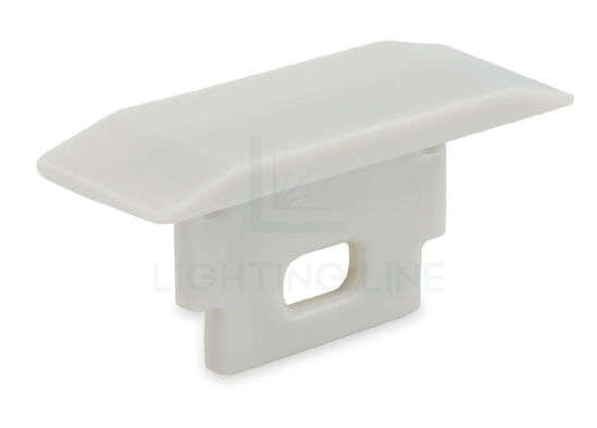 Image de Embout gris en plastique avec passe-câble pour profilé RE08-13