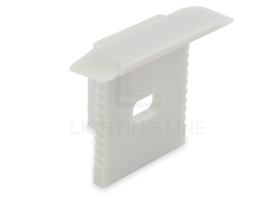 Image de Embout gris en plastique avec passe-câble pour profilé RE06-01