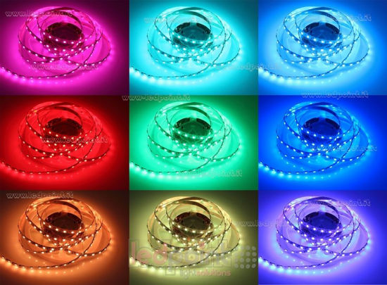 Image de Ruban led RGB 5m 60 leds/m Honglitronic 5050 24V 14,4W/m avec stabilisateur de courant