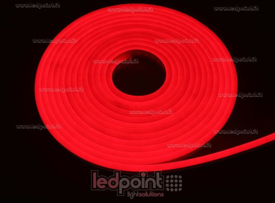 Image de Led Neon Flex 6mm rouge 2835 12V 9,6W 120led/m IP65 5m